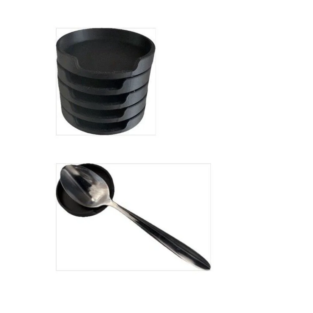 5 Spoon Trays / Kitchen Utensil Trays Cook Without Fear Of Contamination Black